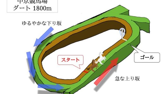 中京競馬場 ダート1800mのコースで特徴を解説