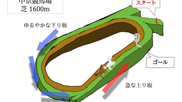 中京競馬場 芝1600mのコースで特徴を解説