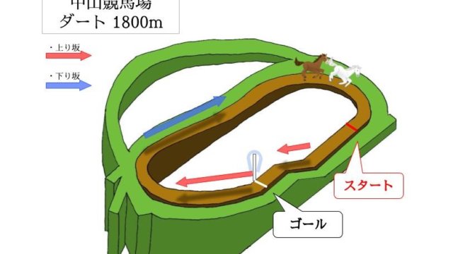中山競馬場 ダート1800mのコースで特徴を解説