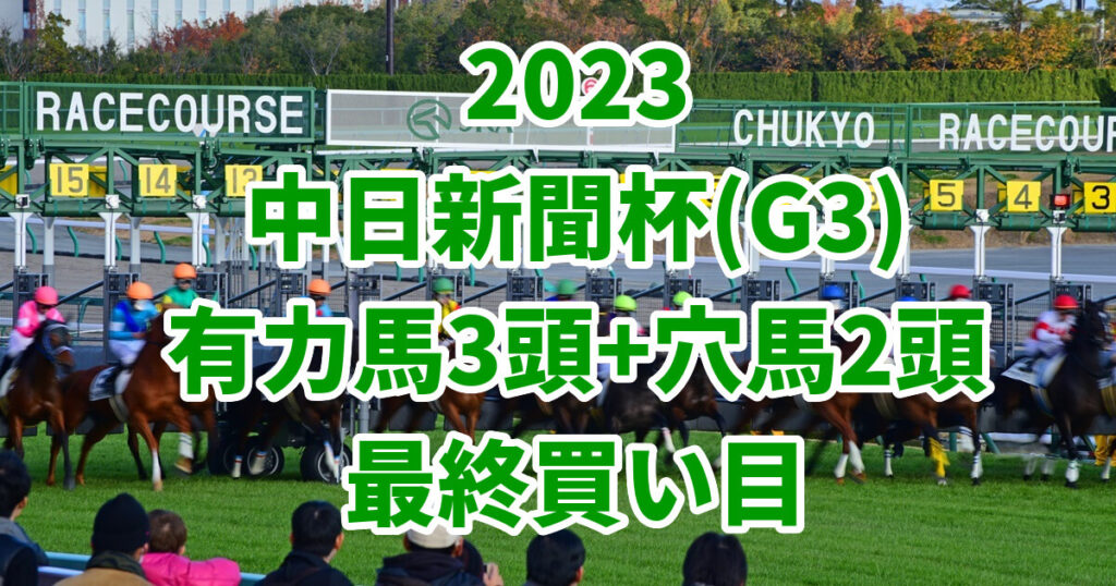 中日新聞杯2023予想記事のサムネイル画像