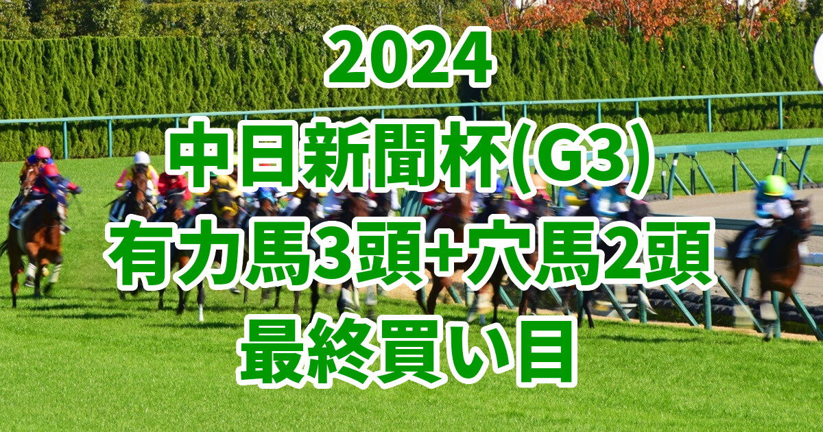 中日新聞杯2024予想記事のサムネイル画像