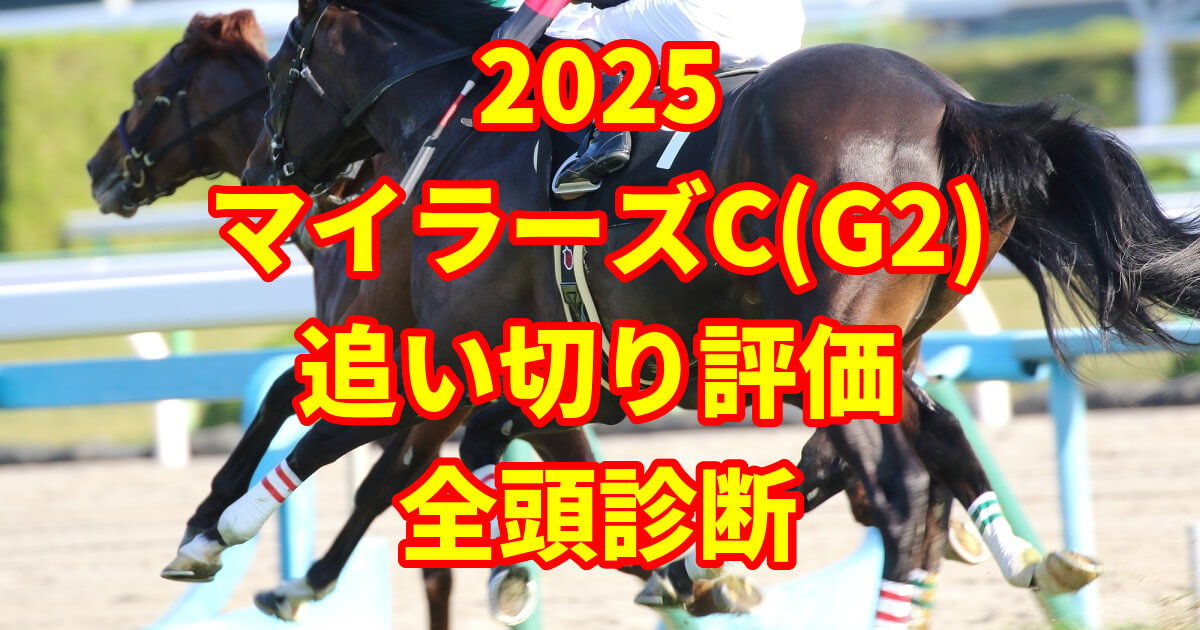 マイラーズカップ2025追い切り評価記事のアイキャッチ画像
