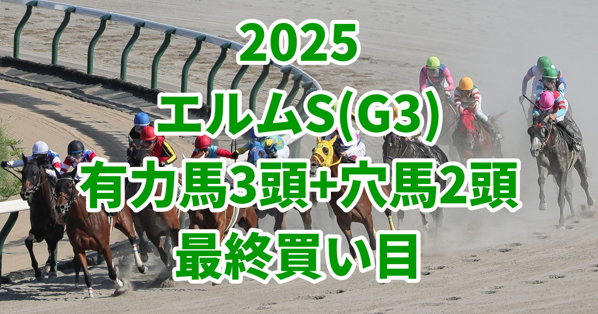 エルムステークス2025予想記事のアイキャッチ画像