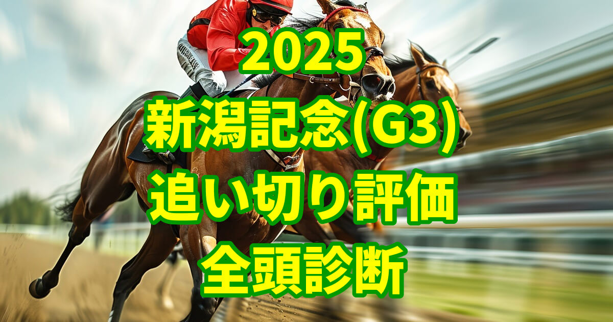 新潟記念2025追い切り評価記事のアイキャッチ画像