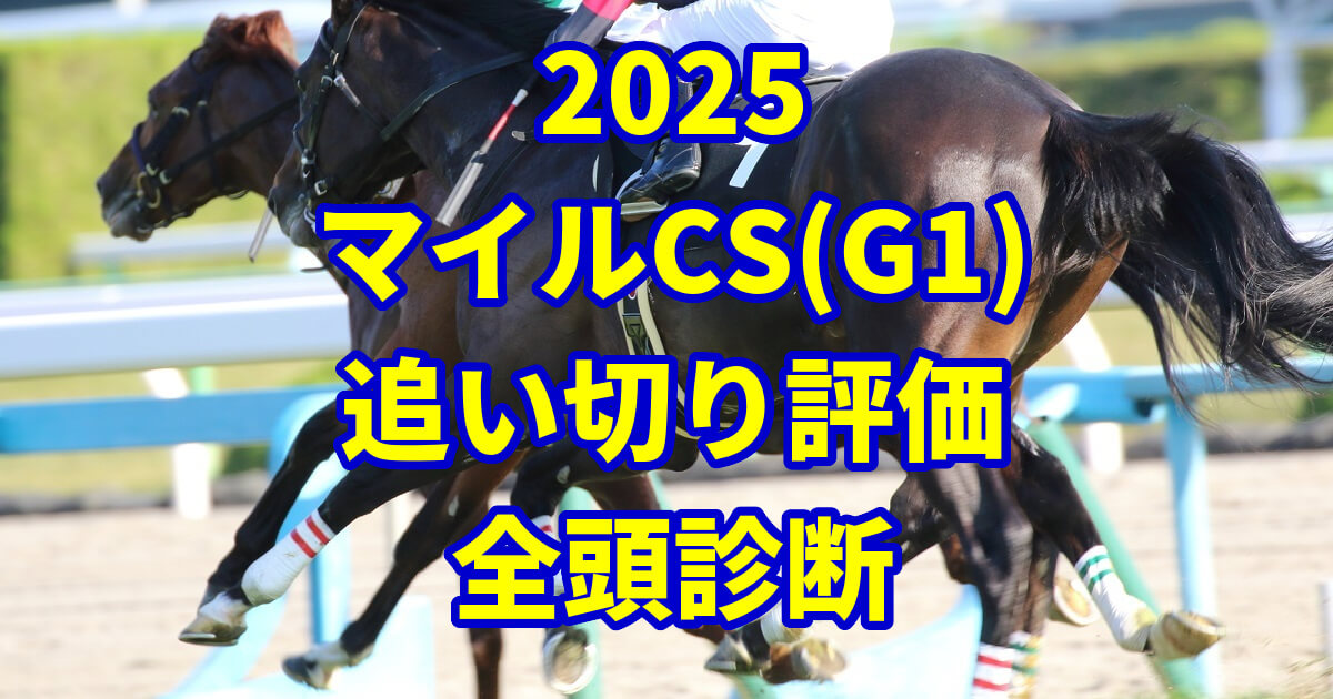 マイルチャンピオンシップ2025追い切り評価記事のアイキャッチ画像